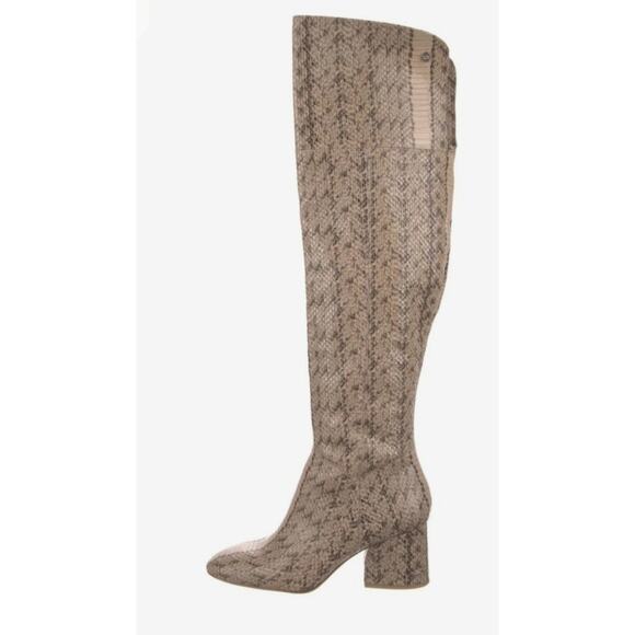 Louise et Cie Leather Tall Ladies Boots Snake Pattern Size 8.5 - Picture 1 of 12